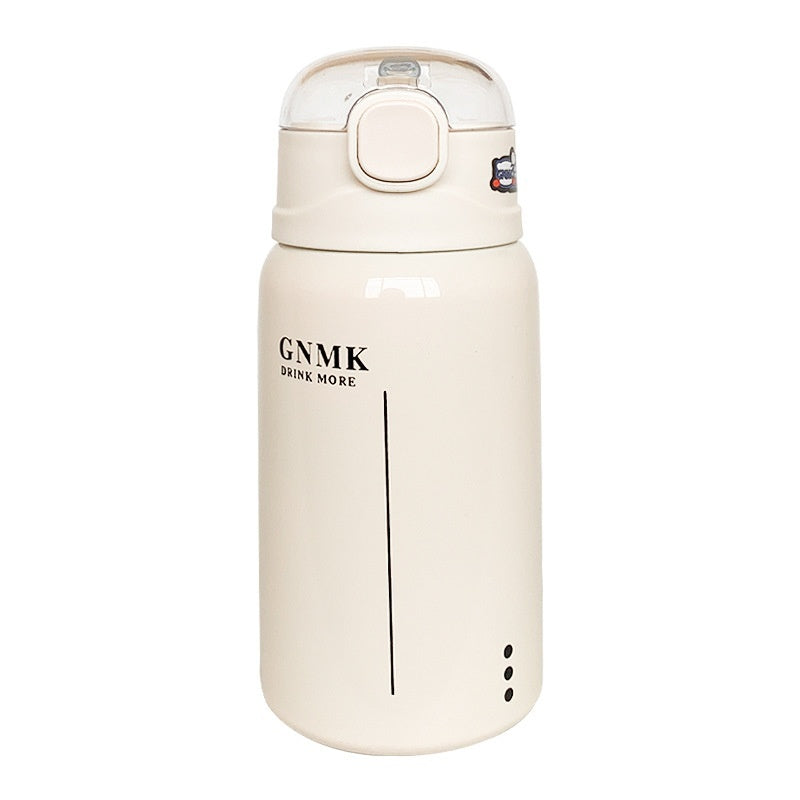 Simple Insulated Water Bottle With A Straw For Girls