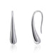 Silver Teardrop Pull through Earrings 925 Sterling Silver Earrings Drop Dangle Earrings Handmade Threader Earrings for Women