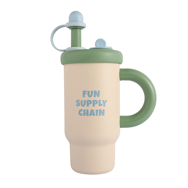 Large-capacity Insulated Mug With A Handle