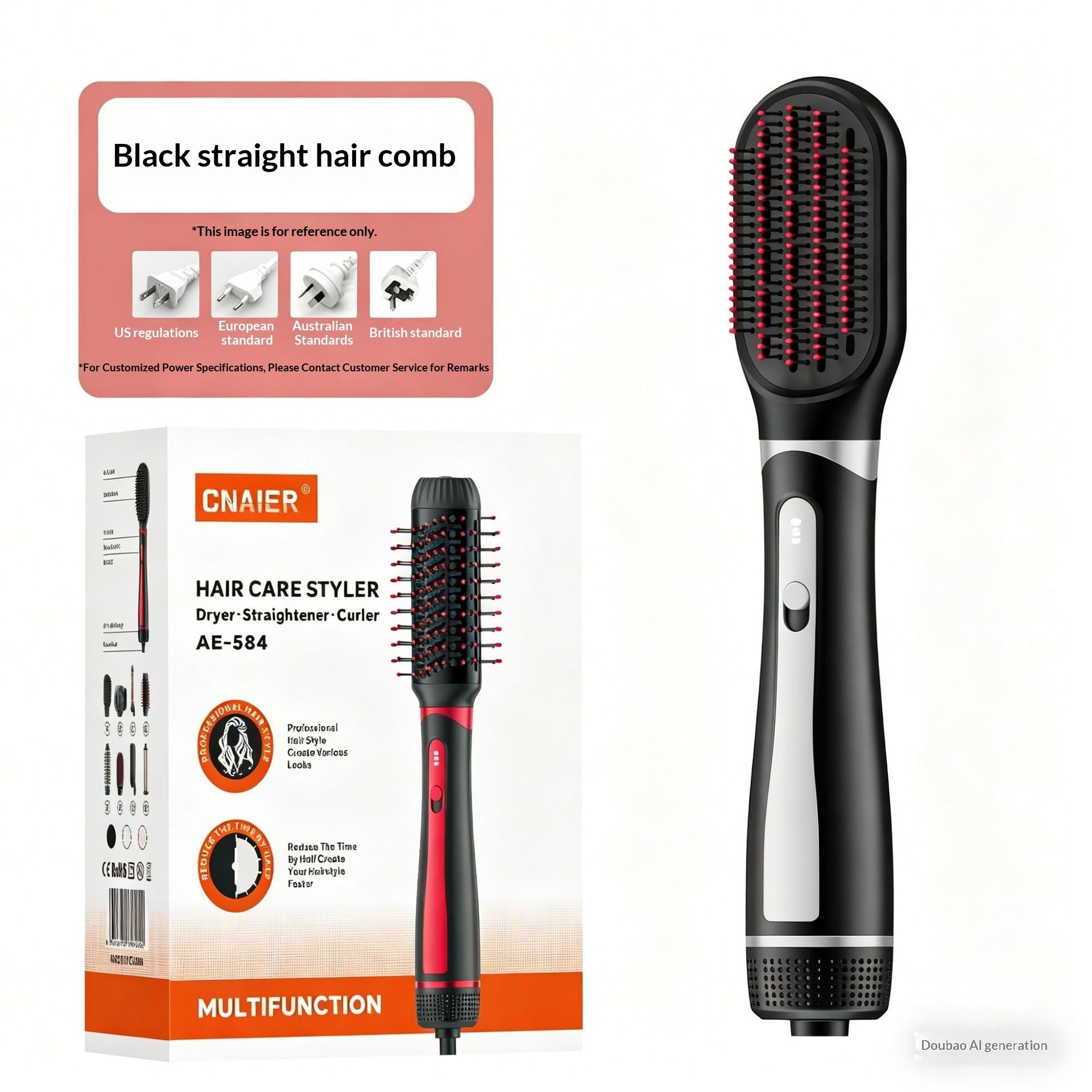 Dual-function Hair Straightener For Both Curling And Straightening