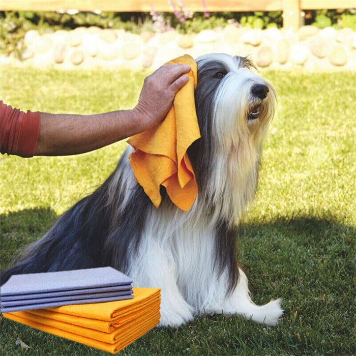 8PCS Absorbent Cleaning Multi-Purpose Cleaning Chamois Towel Cloth for Kitchen