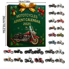 Motorcycle Theme Advent Blind Collectible Calendar 2025 Countdown Sets 24 Hangs