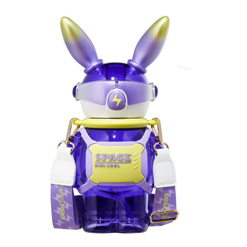 Children's Creative Lightning Rabbit Shape Large Capacity Water Bottle