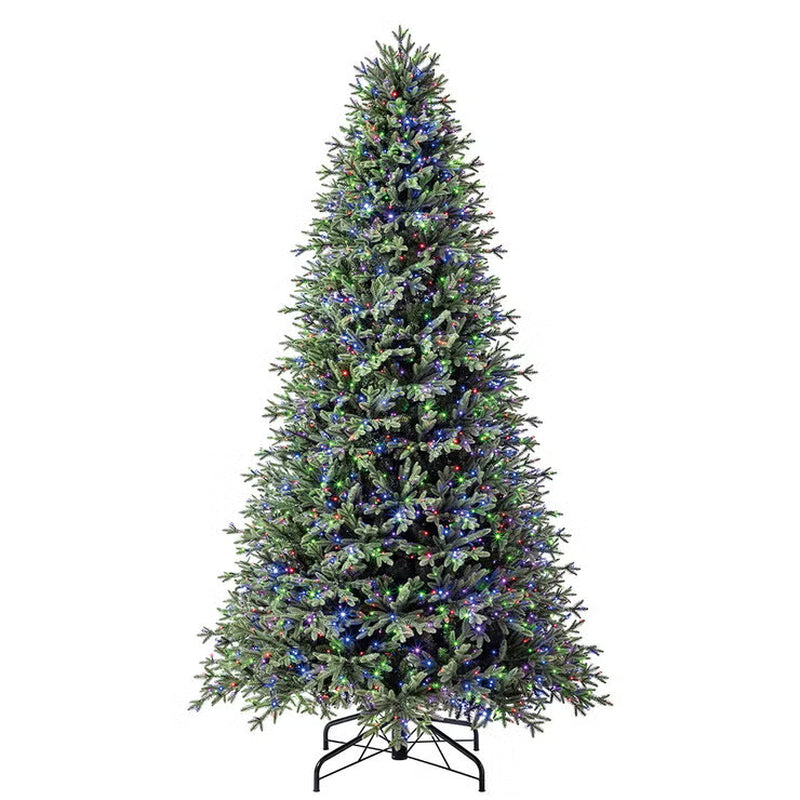 9Ft ( 2.7M ) Pre-Lit Aspen Artificial Christmas Tree with 2,700 Colour-Changing Radiant Micro Twinkle LED Lights