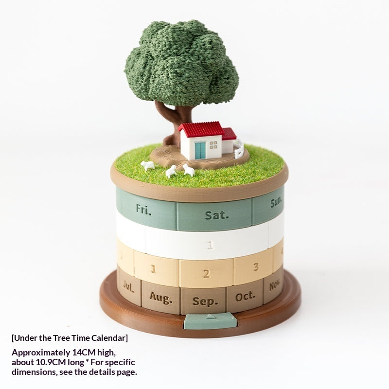 Calendar, Perpetual Calendar, Decorative Desk Organizer