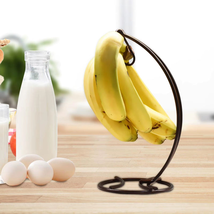 Banana Stand Display Storage Rack Multipurpose Kitchen Accessories Banana Hanger Stand for Home Countertop Kitchen Dining Table