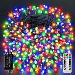 Outdoor Fairy Lights, 20M 200 Leds, Multicolour, Mains Powered