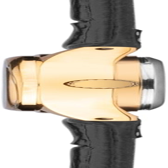 Womens 27Mm Robinson Analogue 3 Hand Classic Quartz Watch Gold Case with White Dial Date Window and Black Leather Strap 30M Water Resistant