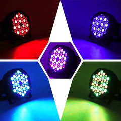 8 Pack RGB 36 LED Stage Lights with Remote Control, 72W LED Par Can Light Console 7CH Control, 7 Modes Disco Lights for Parties Wedding Club Party Concert Bars Show