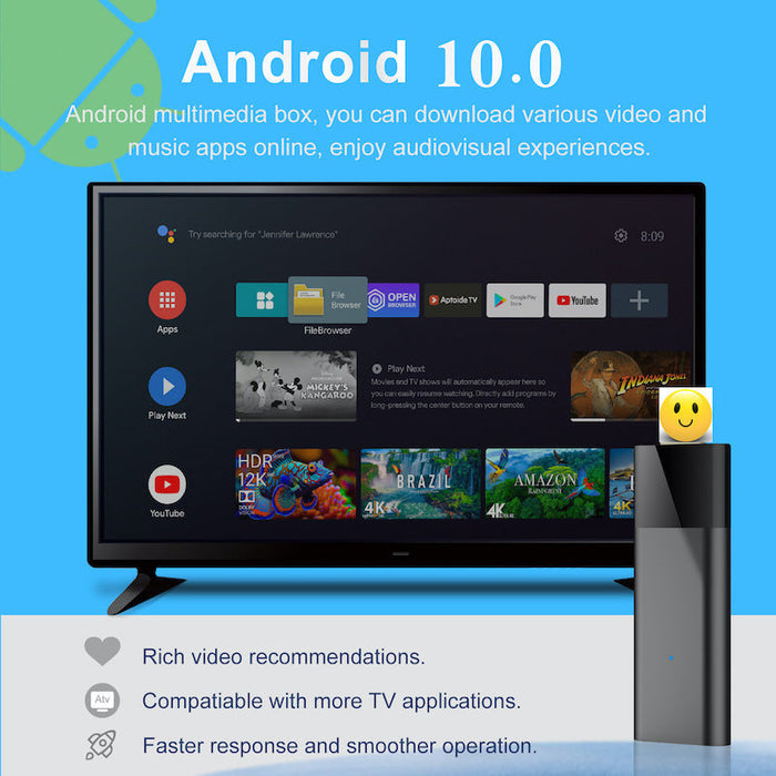TV Set-top Box 4K Ultra HD Bluetooth Network Player