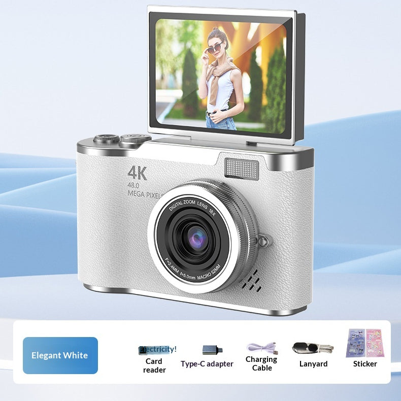 4K Digital Camera With High Pixel Count And HD Quality Perfect For Selfies And Easy Photo Uploads To Your Phone