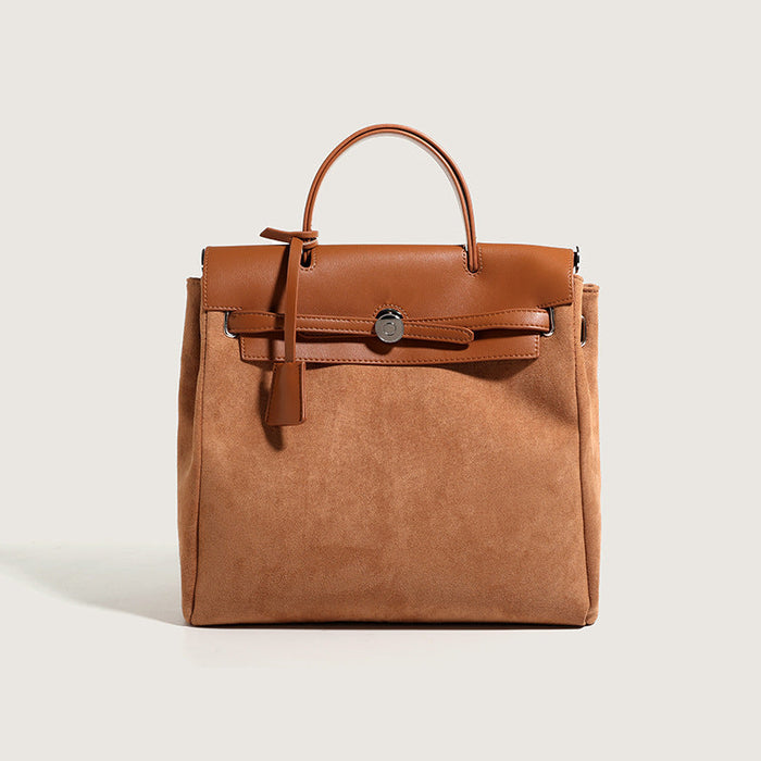 Autumn New Women's Bag Retro Canvas And Leather
