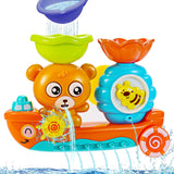 Baby Bath Toys, Bear Bathtub Toy for Toddlers 1-3, Kids Water Toys for Waterfall Shower Toys Game, Bath Time Baby Toy for 1 2 3+ Year Old Boy Girl Toddler Gift Toys Set