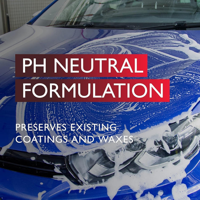 Foaming Car Wash, 1 Litre - High Foaming Car Shampoo for All Bodyworks - Ph Neutral, up to 50 Washes and Wax Safe Formula for Cleaning Car Exterior - Concentrated Car Wash Soap