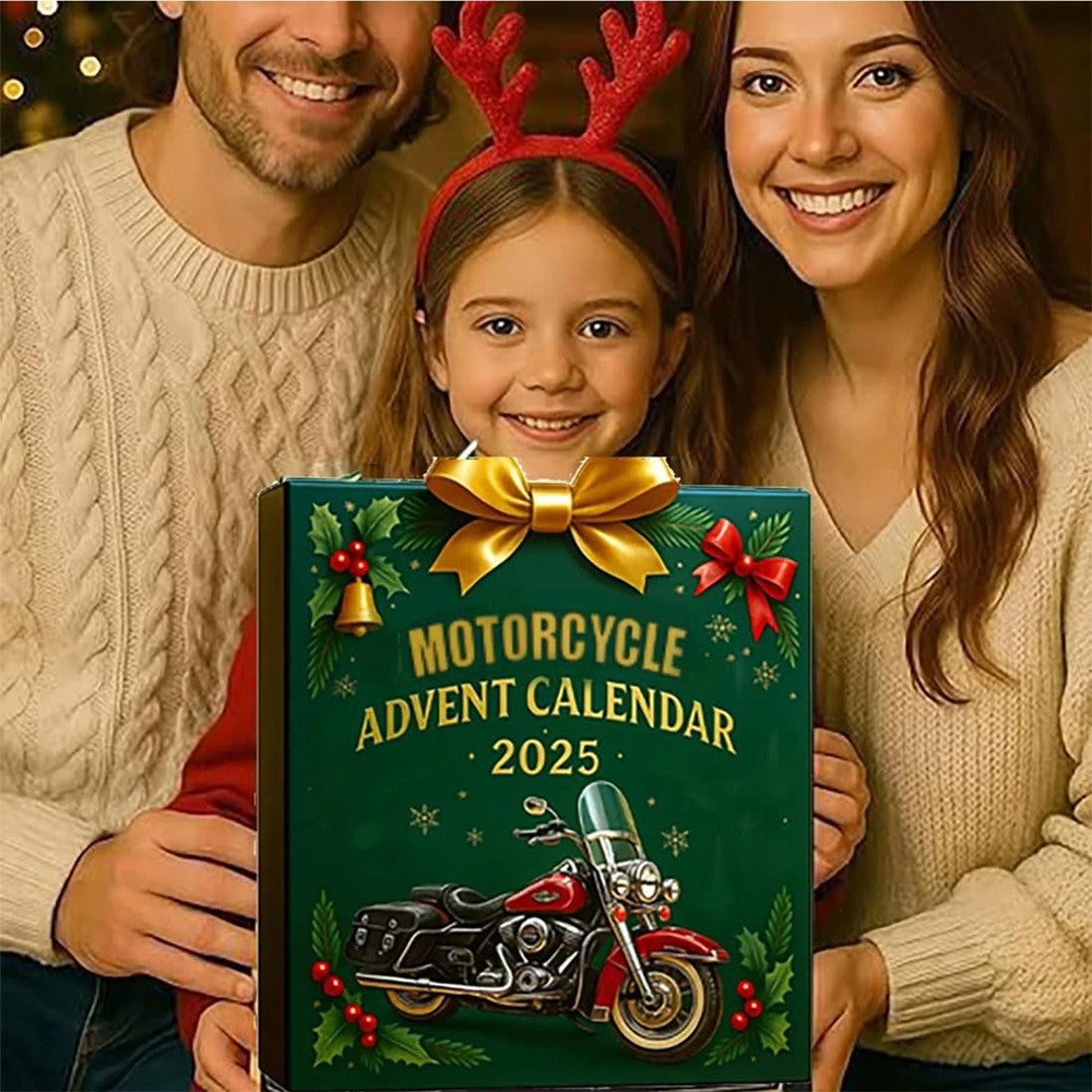 Motorcycle Theme Advent Blind Collectible Calendar 2025 Countdown Sets 24 Hangs