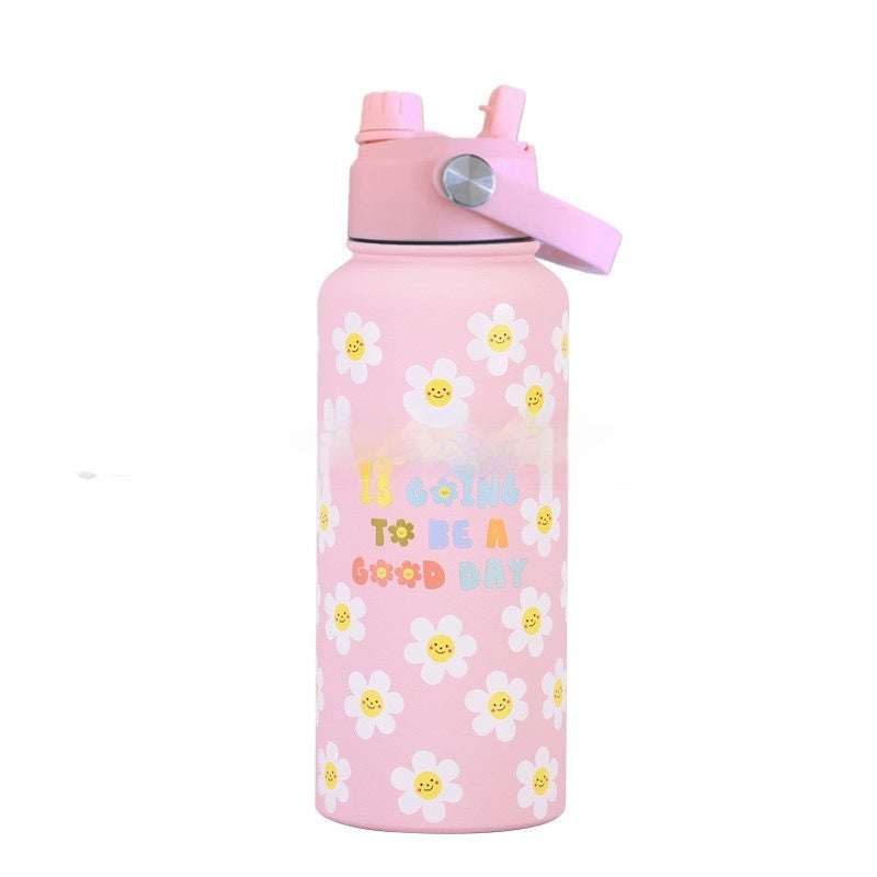 New Large-capacity Thickened 304 Stainless Steel Water Bottle For Home Use