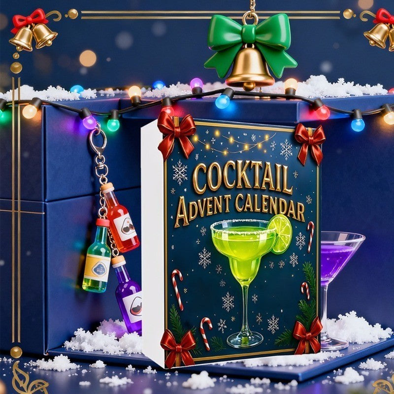 2026 Cocktail Advent Calendar, 24 Days Christmas Countdown Calendar with 24 Mini