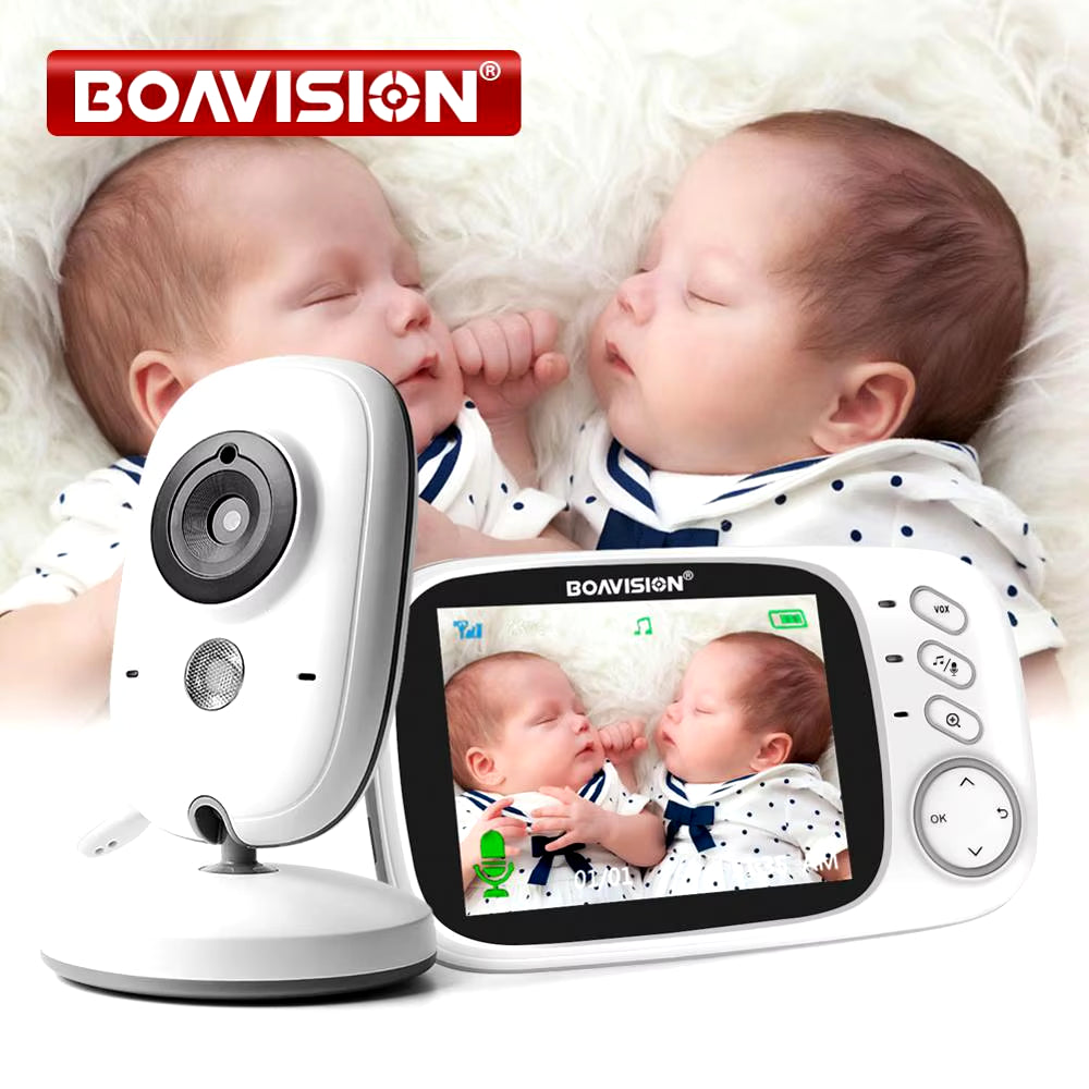 VB603 Video Baby Monitor 2.4G Wireless with 3.2 Inches LCD 2 Way Audio Talk Night Vision Surveillance Security Camera Babysitter