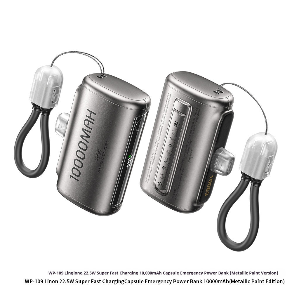 Mobile Phone Fast-charging Power Bank With Built-in Cable
