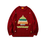 American Hiphop Creative Flocking Couple Christmas Sweater