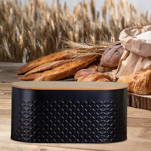 Metal Bread Storage Bin Kitchenware Storage Box Large Bread Box for Kitchen for Countertop Pantry Cookies Baked Goods Heighten