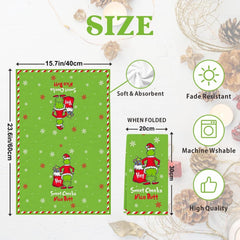 Christmas Hand Towels Decorations, Decorative Christmas Kitchen Towels Dish Towels Decorations, Drying Towels Set Gift for Bathroom