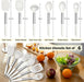 Kitchen Utensils Set, 6 Pcs Silicone White Cooking Utensils Include Ladle Turner Spoon Pasta Server, Heat Resistant Kitchen Tools with Stainless Steel Handle, Non-Stick Cookware Friendly