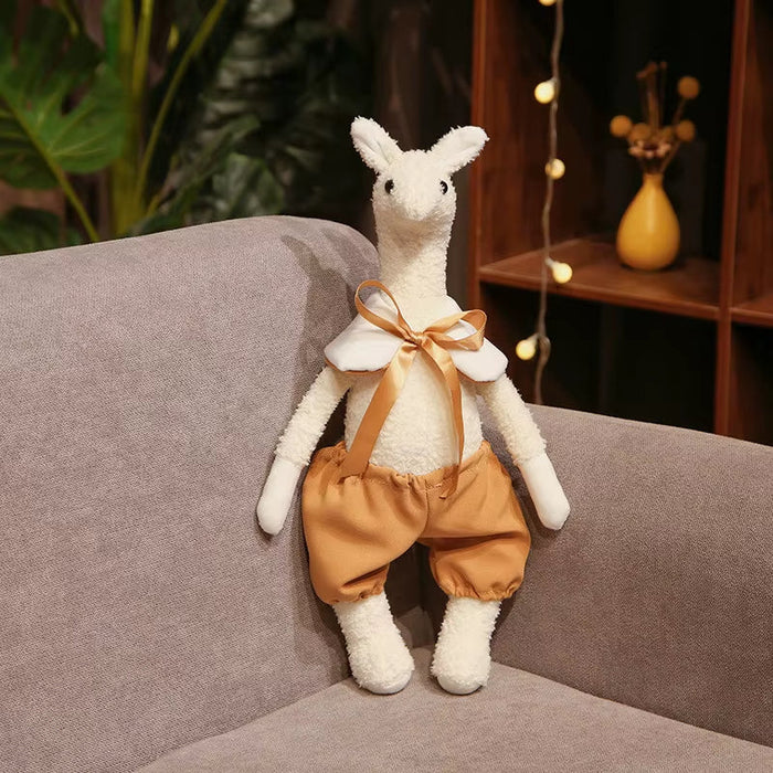 INS Kawaii Animal Baby Bedroom Accompanying Dolls Cute Giraffe Plush Toys for Children Stuffed Alpaca Doll for Kids Comfort Toys