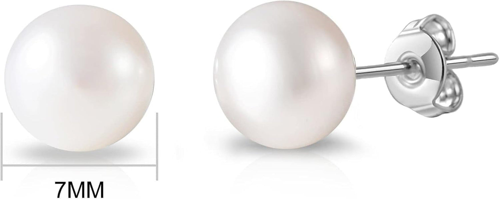 Silver Plated Freshwater Pearl Earrings