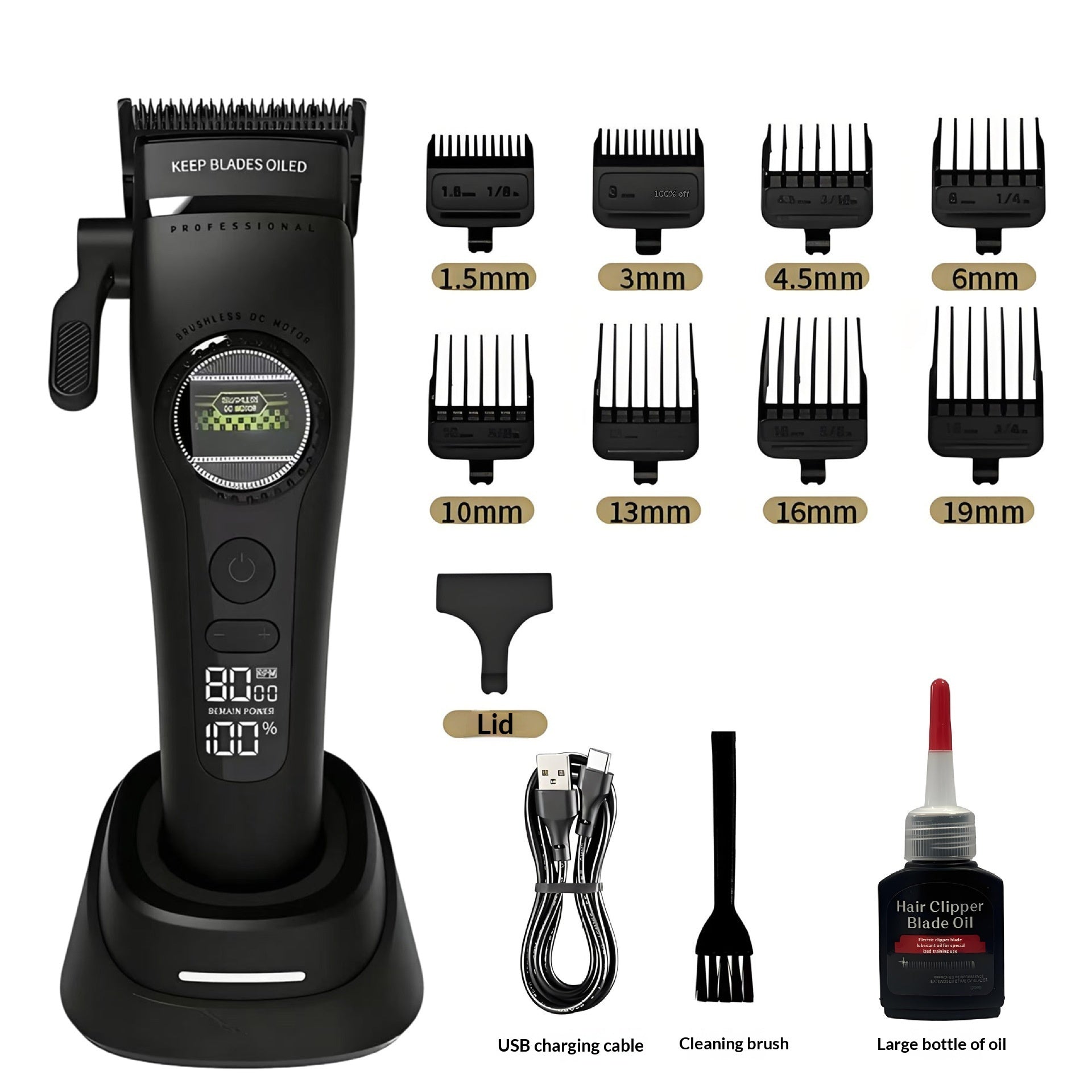 External-rotor Brushless Hair Clipper For Home And Salon Use