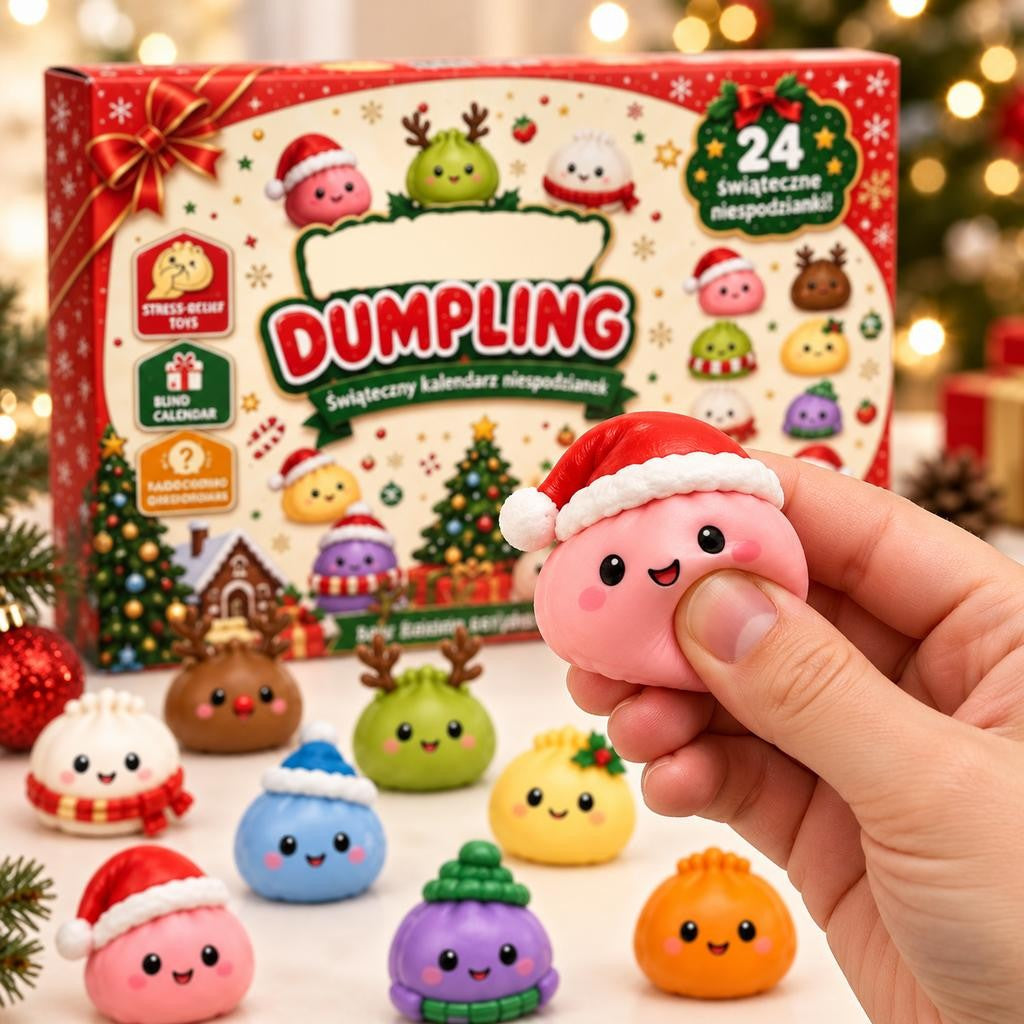 Christmas Advent Calendar 24 Day Dumpling Squishy Countdown 2026 for Adults Gift