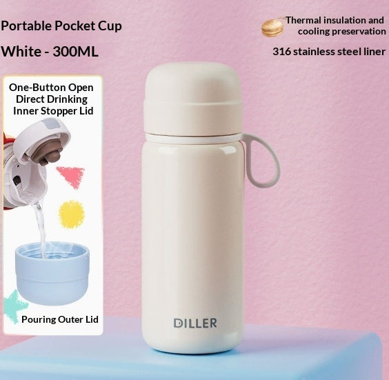 Mini Thermos Pocket Cup Stainless Steel Water Bottle Compact And Portable