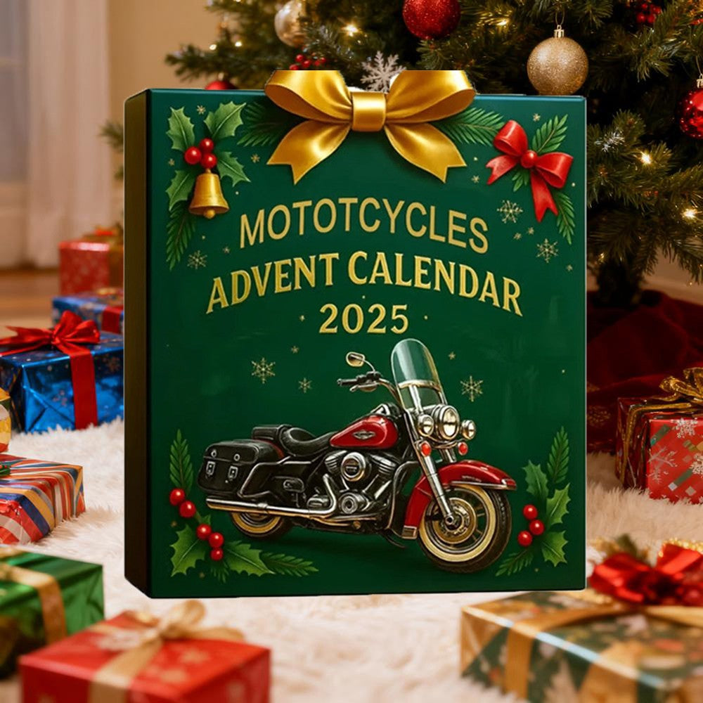 Motorcycle Theme Advent Blind Collectible Calendar 2025 Countdown Sets 24 Hangs