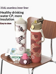 Handheld Double Drink  Cup With Large Capacity