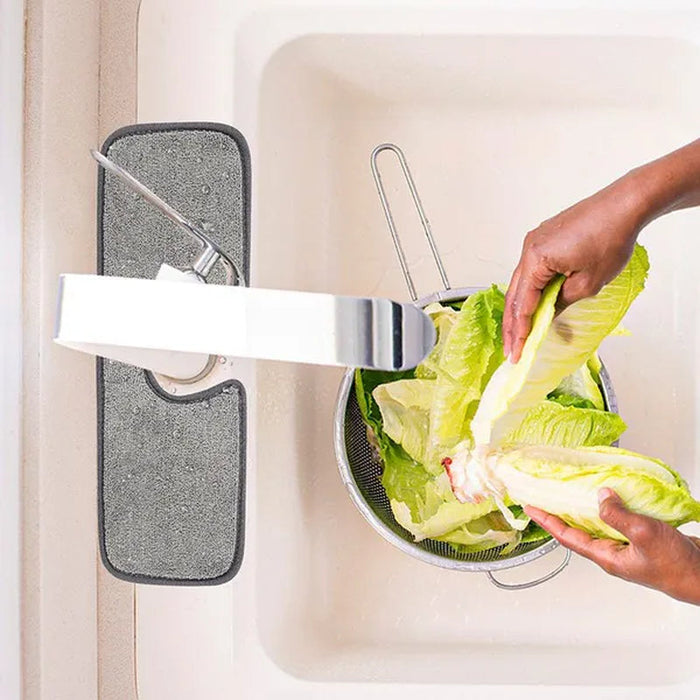 Kitchen Sink Splash Mat Faucet Splash Catcher Countertop Absorbent Mat for Kitchen Bathroom Drying
