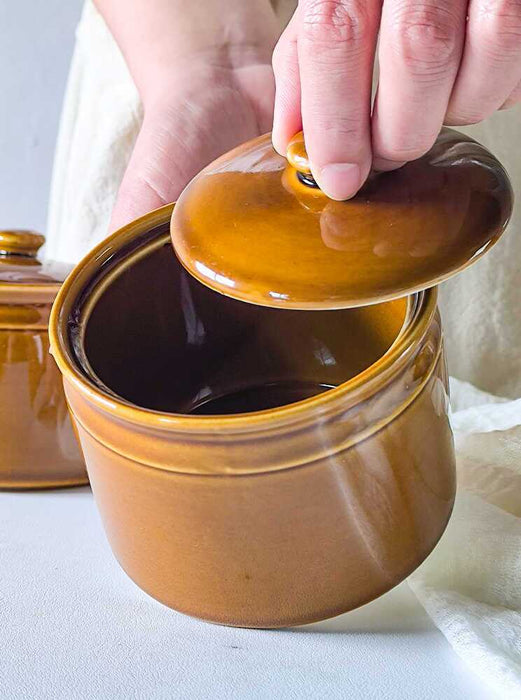 Retro Domestic Ceramic Seasoning Jar Kitchen
