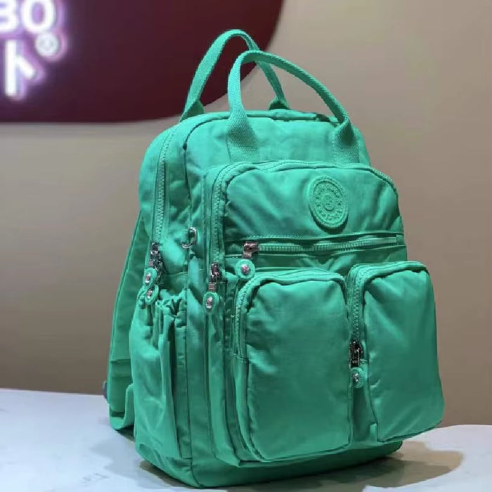 Fashion Woman Backpack Waterproof Nylon Soft Handle Solid Multi-Pocket Travel Zipper Feminina School Bags Laptop Backpack
