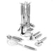 Russell Hobbs 10 Piece Kitchen Utensils & Tool Set with Stand Stainless Steel