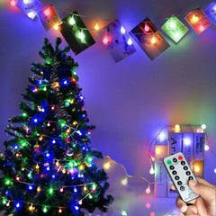 Fairy Lights Plug in 120 Leds, 12M/39Ft Globe String Lights Mains Powered