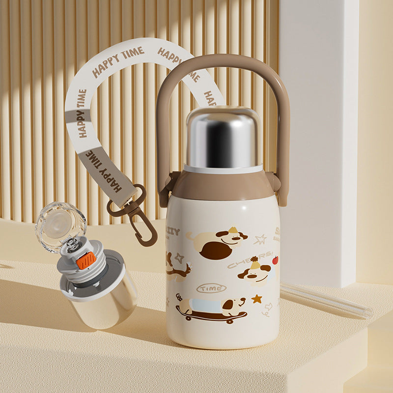 316 Stainless Steel Straw Large-capacity Insulated Cup