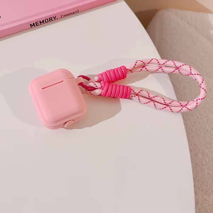 Case for Apple Airpods 1 2 3 4 Pro 3Rd Generation Case Cute with Strap Fundas Earpods Soft Cover for Airpods Pro 2 Case Silicone