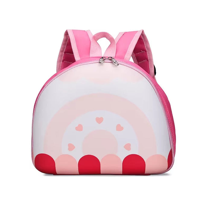 Rainbow Semi-Circular Children'S Waterproof Backpack Kindergarten Bag 3-5 Years Old Boys and Girls Cute Rucksack Kids Accessory
