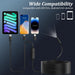 Endoscope Inspection Camera,  1920 HD Flexible Rigid Snake Camera, 8 LED Lights No Wifi Snake Camera Waterproof IP67 Tube Sink Pipe Drain Camera for Android Ios Tablet Samsung (16.4 Ft/ 5M)