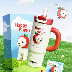 Big Mac Style Straw-top Thermos Large Capacity And Stylish Design