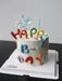 Ins Style Colorful Happy Birthday Letter Soft Gum Cake Decoration Candy Color Cake Topper Children'S Party Supplies Gifts