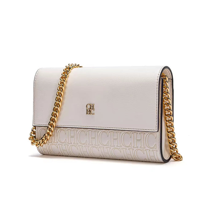 Classic Solid Color Exquisite Craftsmanship Light Luxury Design New 2024 Chain Bag Letter Element Women'S Crossbody Bag