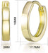 Gold Plated Hoop Earrings