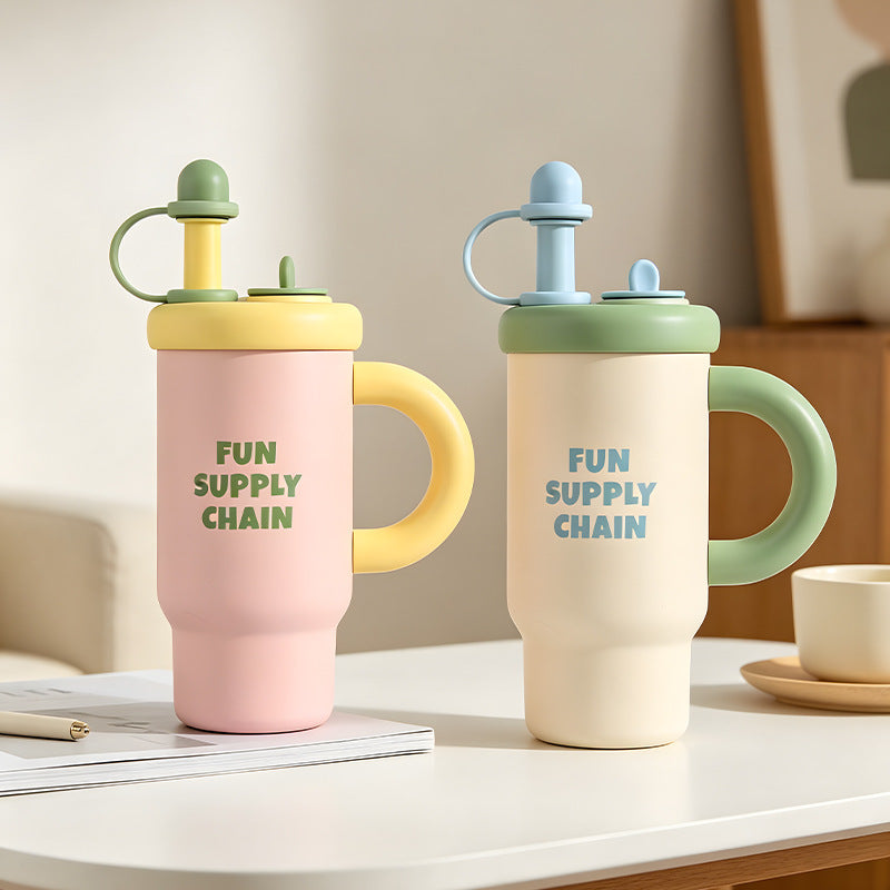 Large-capacity Insulated Mug With A Handle