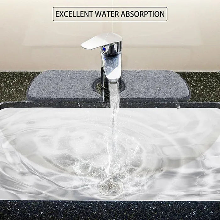 Kitchen Sink Splash Mat Faucet Splash Catcher Countertop Absorbent Mat for Kitchen Bathroom Drying
