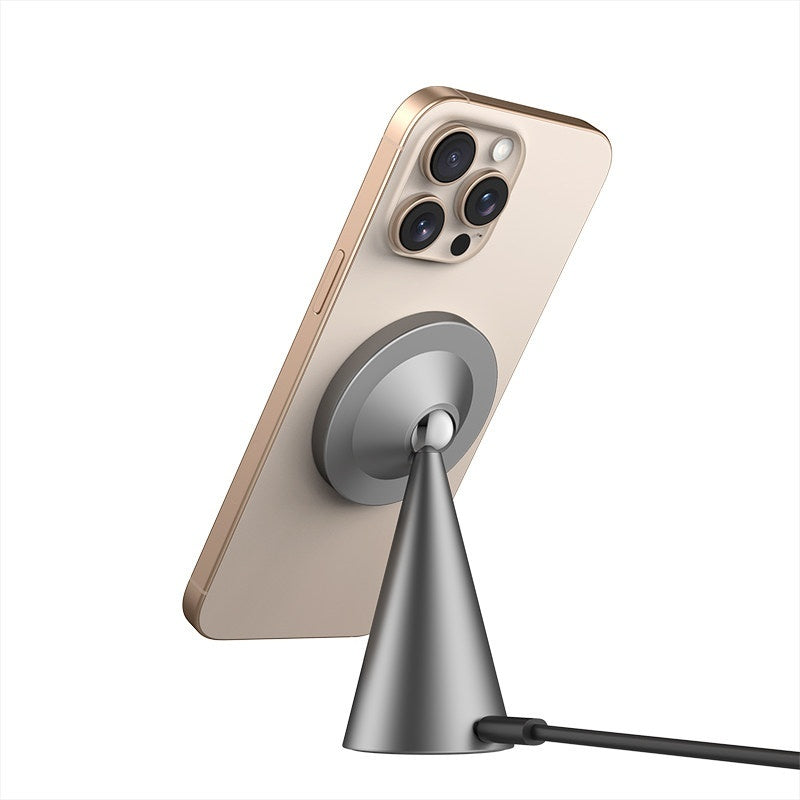 Wireless Charging Magnetic Holder Aluminum Alloy Fast Charging